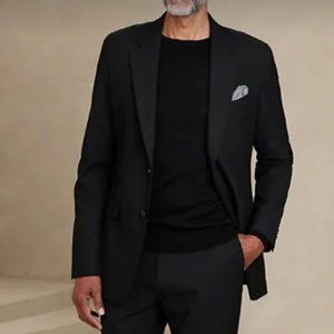Men's Banana Republic Modern Classic Tailored Suit Jacket in Black, 40 Regular